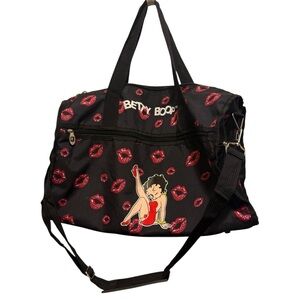 Betty Boop Black and Red Travel Bag